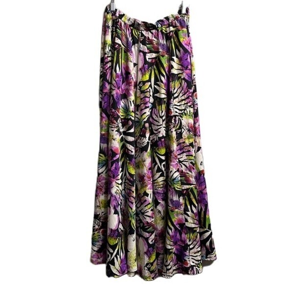 Mix Nouveau‎ Floral Pattern Maxi Skirt Medium - Picture 4 of 8